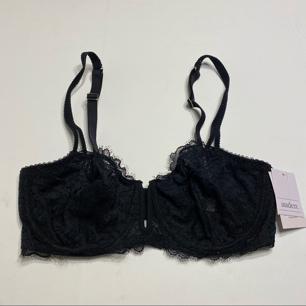 Auden Black Lace Underwire Bra NWT
